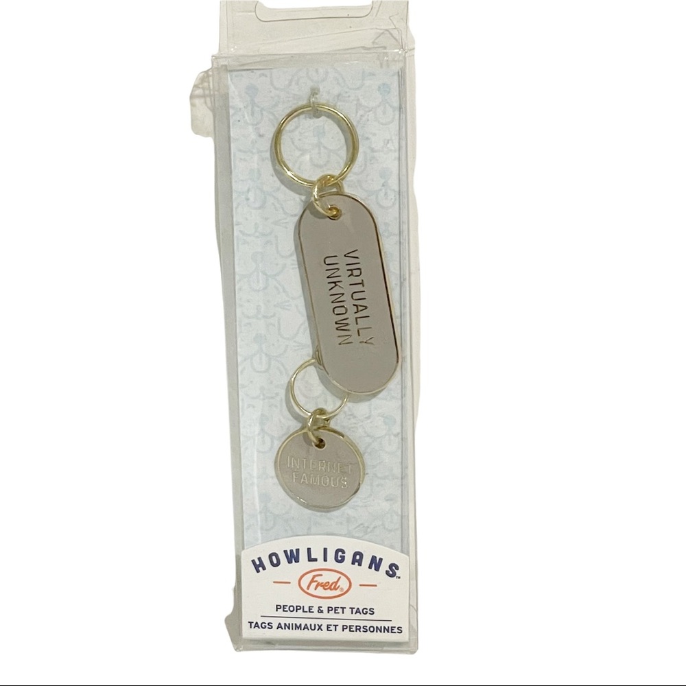 People and Pet Matching Tags Dog Cat Keychain Collar Charm New NWT